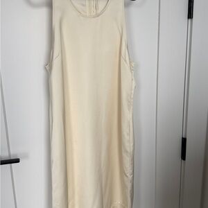 Toteme Satin mini dress - Women - Ecru Dresses - EU 38